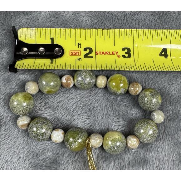 Set of Connemara Marble Beaded Stretch Bracelets Irish Stone Made In Ireland - Picture 5 of 6